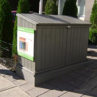 Outdoor Wooden Garbage Can Storage Bin Provide Attractive Waste ...