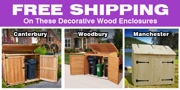 Free Shipping Wood Enclosures