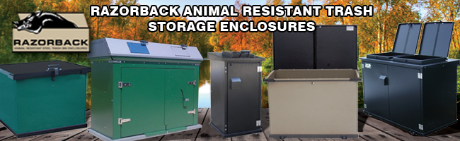 razorback metal trash storage enclosures