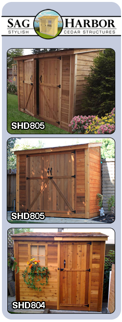 outdoor wooden storage shed