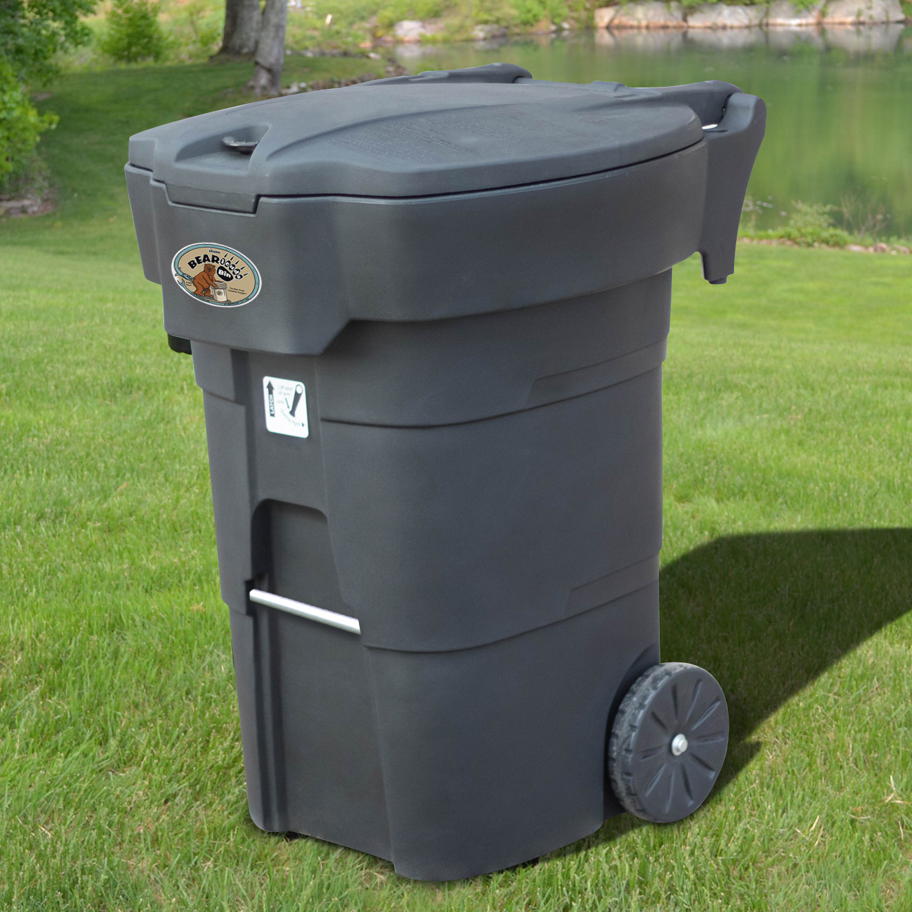 Stealth2 bearproof garbage can