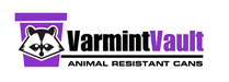 Varmint Vault Animal proof Can logo