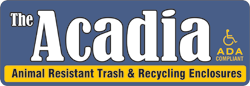 Acadia ADA compliant trash cans