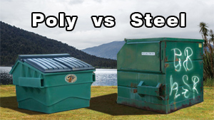 Poly vs Steel Dumpsters