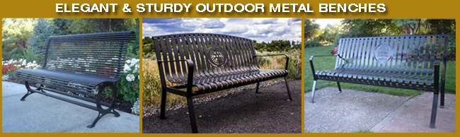 Outdoor Metal benches