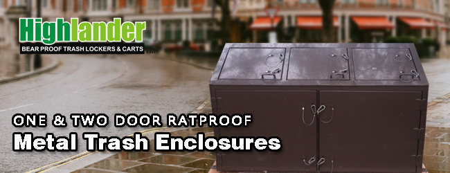 Ratproof Trash Metal Enclosure