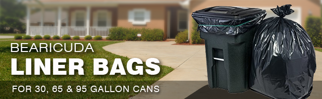 25 Case w/Ties Large Black Trash Bags Details about   95-96 Gallon Garbage Can Liners, 61"... 